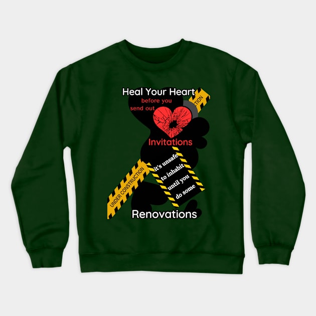 Under Construction Crewneck Sweatshirt by Tales T-Shirts Tell